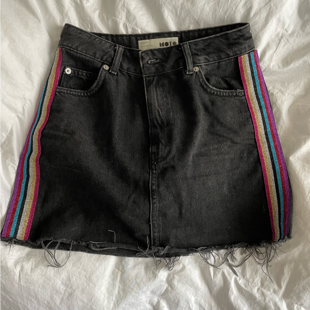 TOPSHOP MOTO Denim Skirt Size 2